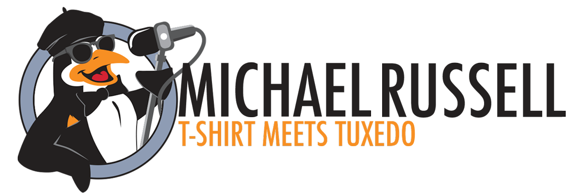 Michael Russell: T-Shirt Meets Tuxedo